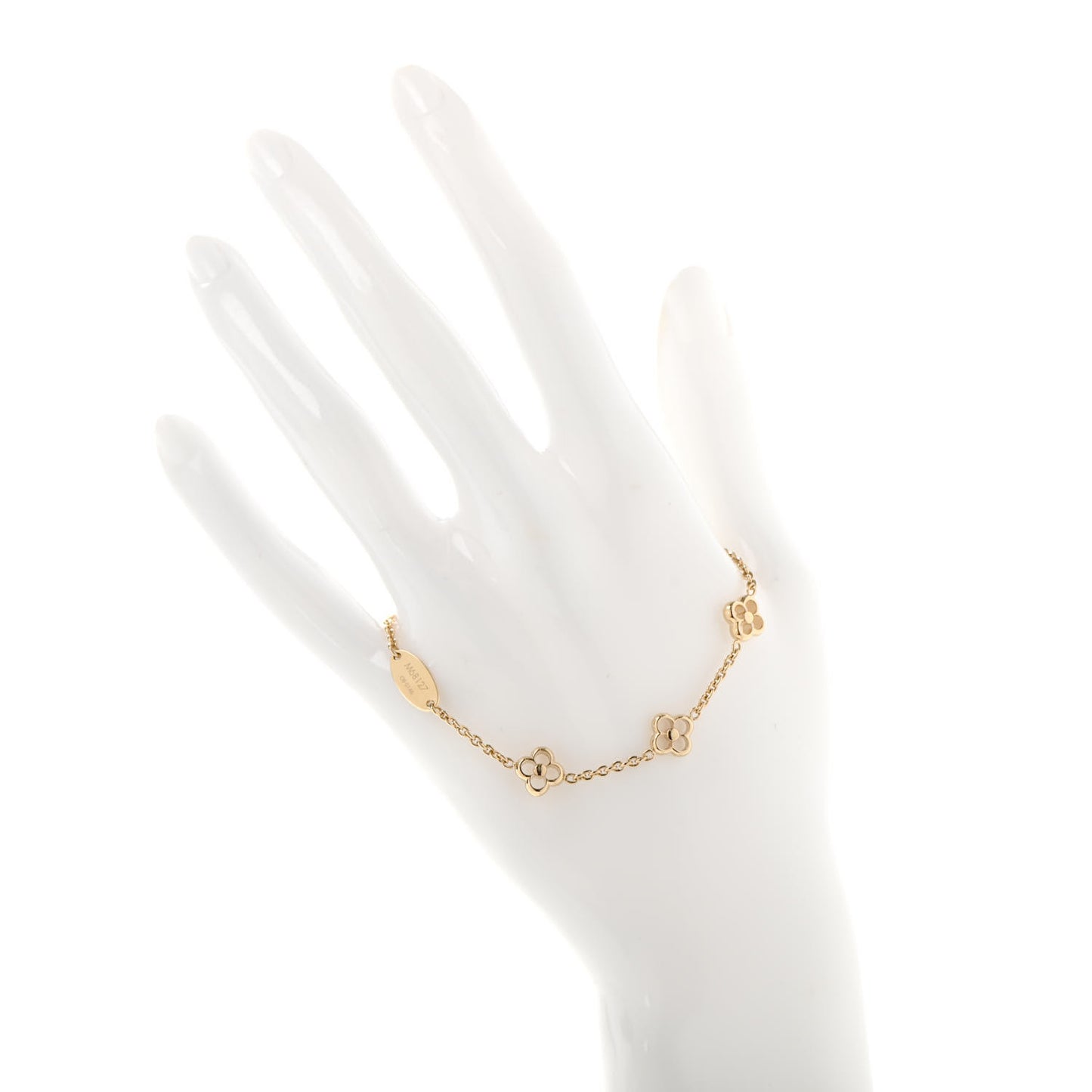 Brass Flower Full Bracelet Gold