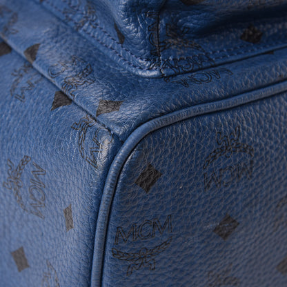 MCM Visetos Studded Medium Stark M Backpack Blue 6 of 18