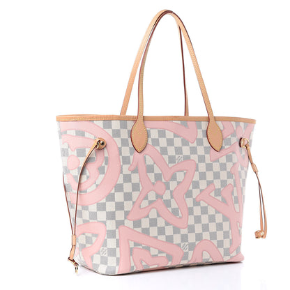 Louis Vuitton Damier Azur Tahitienne Neverfull MM 3 of 14