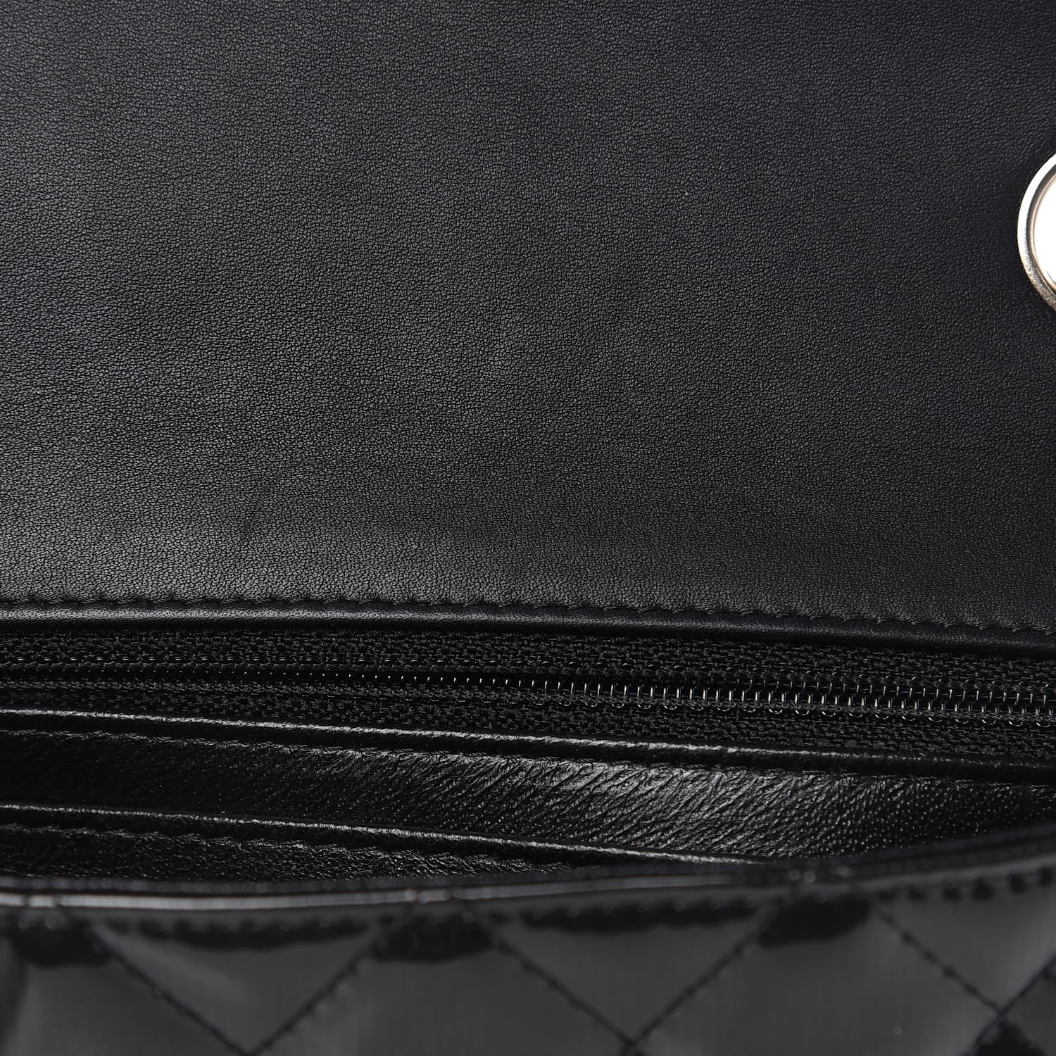 Chanel Striated Patent Quilted Mini Rectangular Flap Black 11 of 12