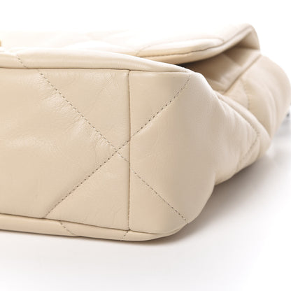 Chanel Goatskin Quilted Large 19 Flap Beige 11 of 12