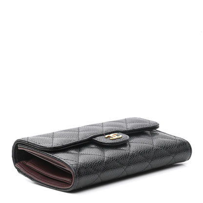 Chanel Caviar Quilted Small Flap Wallet Black 4 of 8