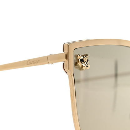 Cartier Panthere De Cartier Cat Eye Sunglasses CT0198S Gold 7 of 8