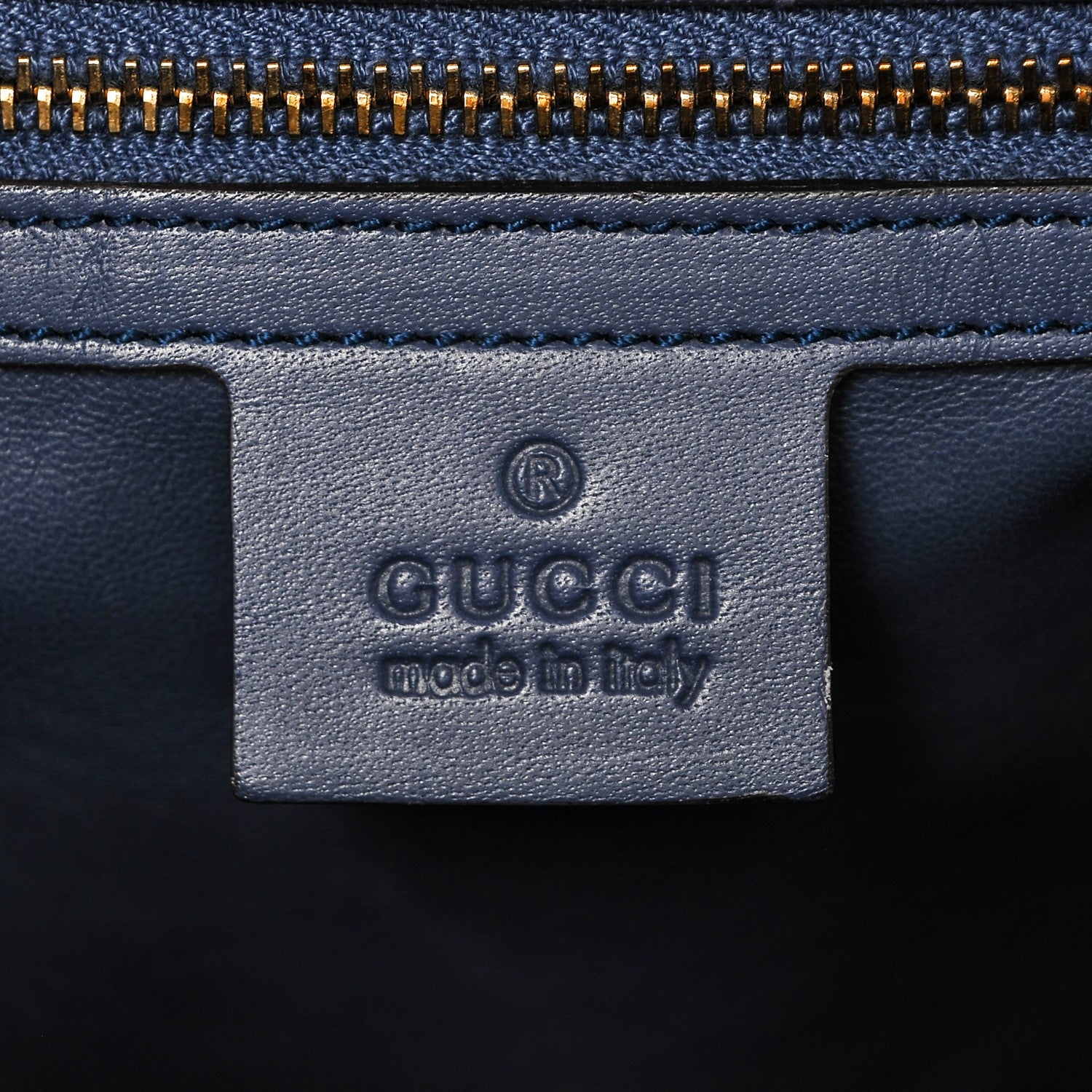 Gucci Python Medium Craft Tote Blue 7 of 9