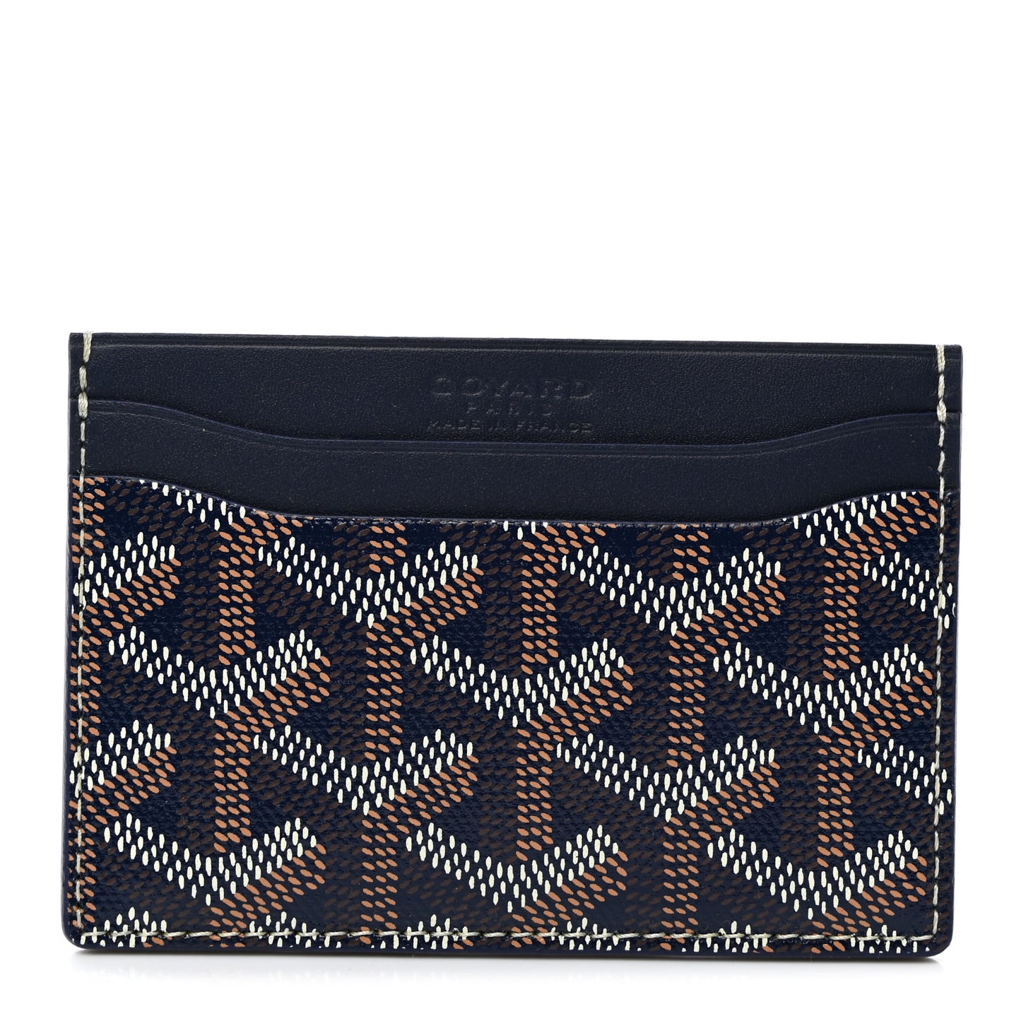 Goyardine Saint Sulpice Card Holder Navy