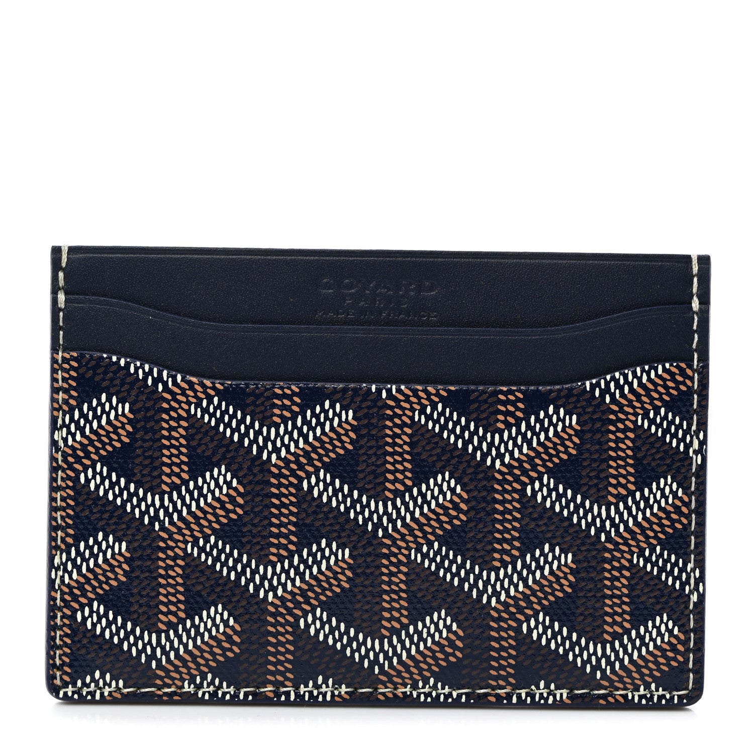 Goyard Goyardine Saint Sulpice Card Holder Navy 1 of 7