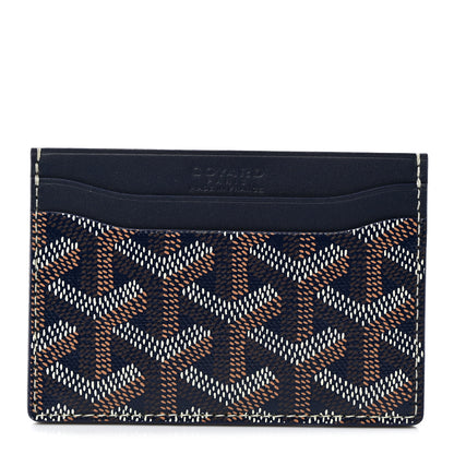 Goyard Goyardine Saint Sulpice Card Holder Navy 1 of 7