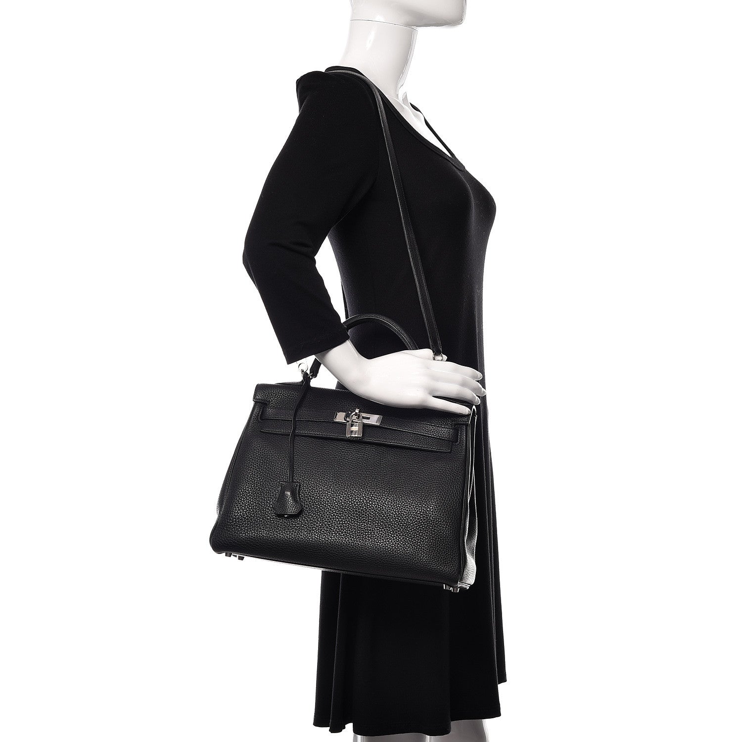 Hermes Togo Kelly Retourne 32 Black 2 of 11