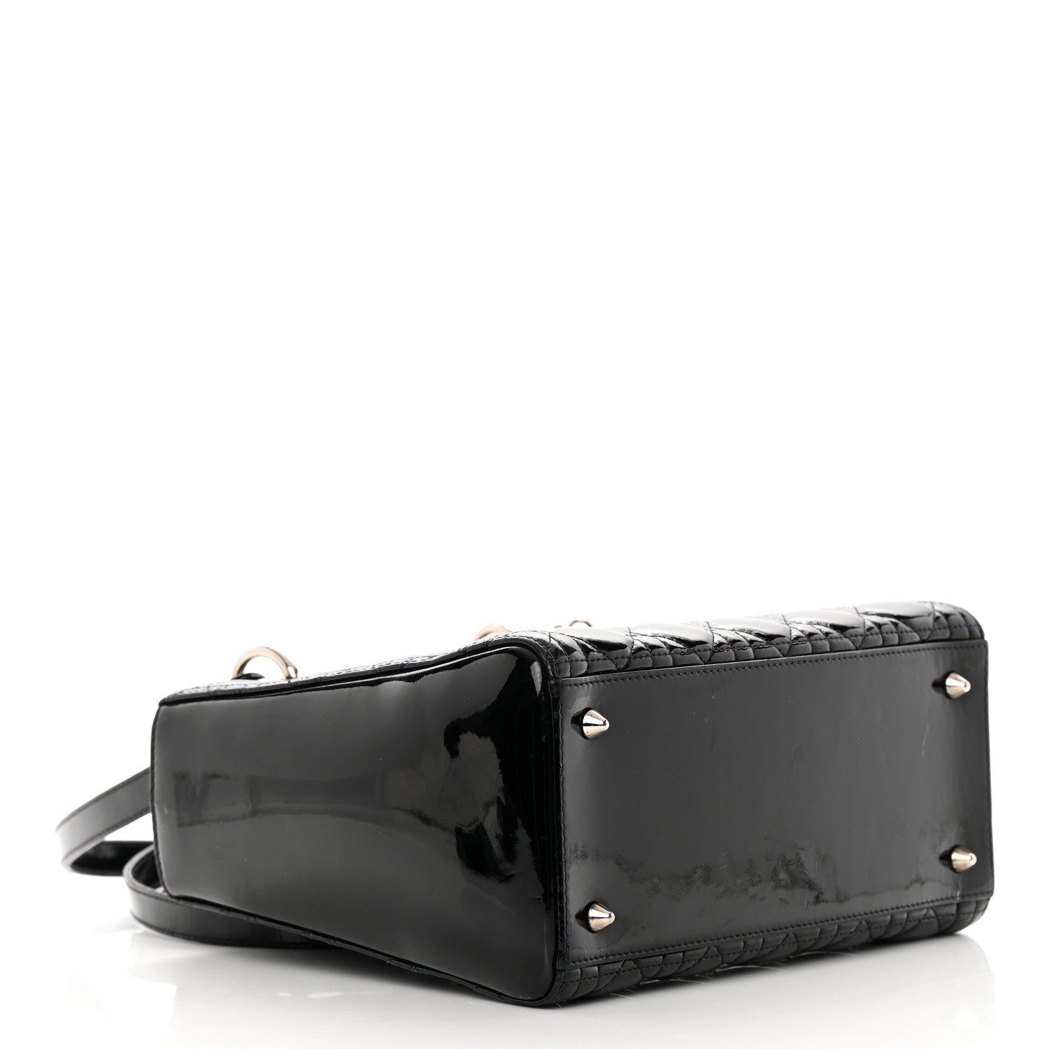 Christian Dior Patent Cannage Medium Lady Dior Black 4 of 12