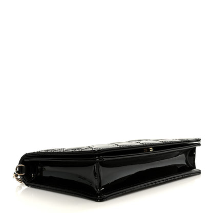 Christian Dior Patent Cannage Lady Dior Convertible Clutch Black 5 of 15