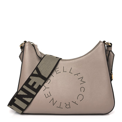 Stella McCartney Eco Alter Nappa Perforated Logo Small Shoulder Bag Moss 1 of 12