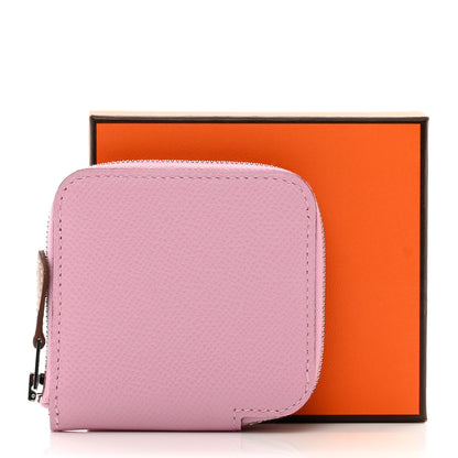 Hermes Epsom Silk'in Coin Purse Mauve Sylvestre 7 of 7