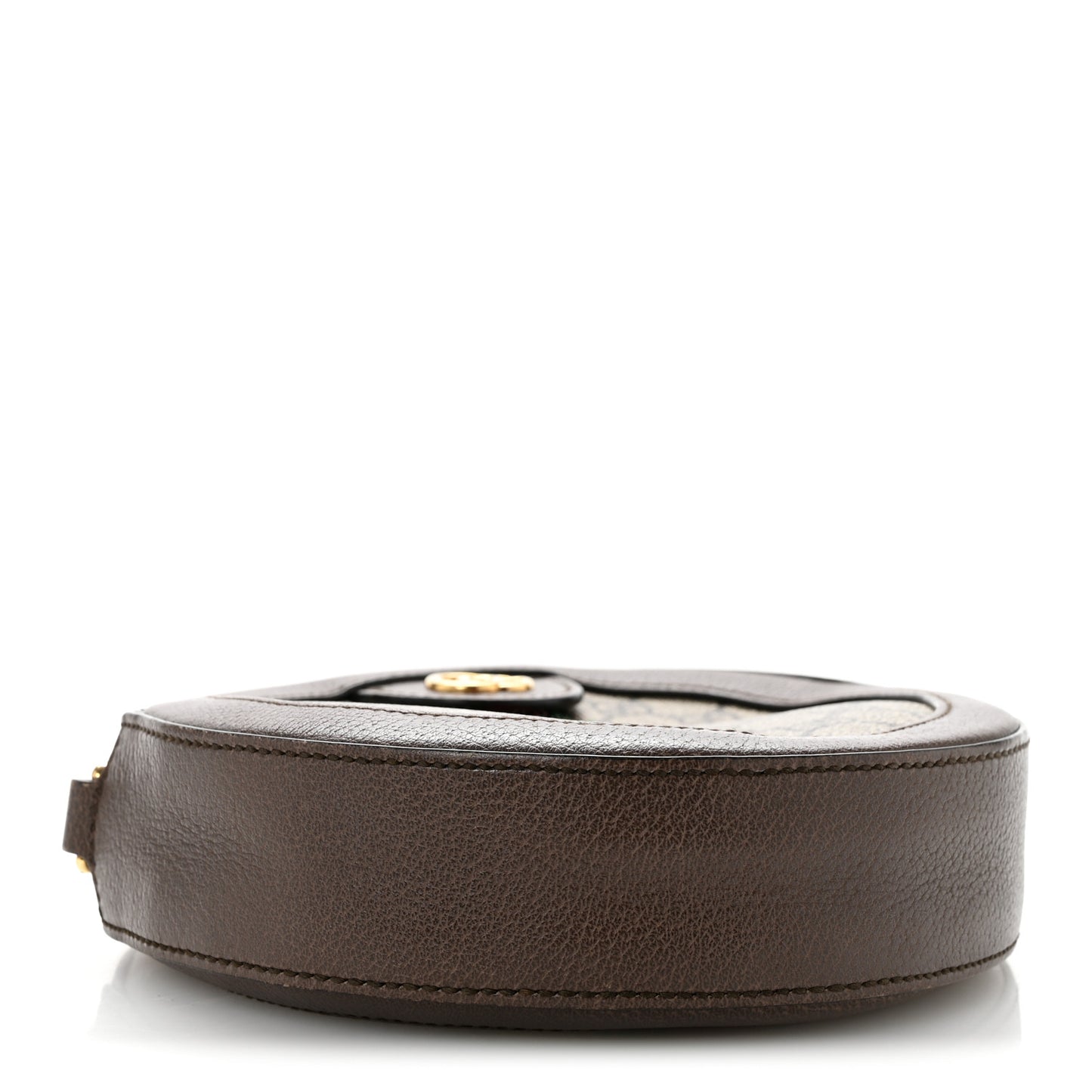 GG Supreme Monogram Web Mini Ophidia Round Shoulder Bag Brown