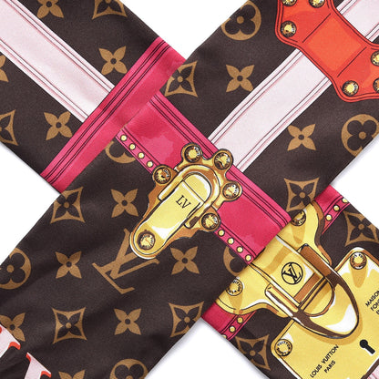Louis Vuitton Silk Monogram Summer Trunks Bandeau Brown 6 of 6