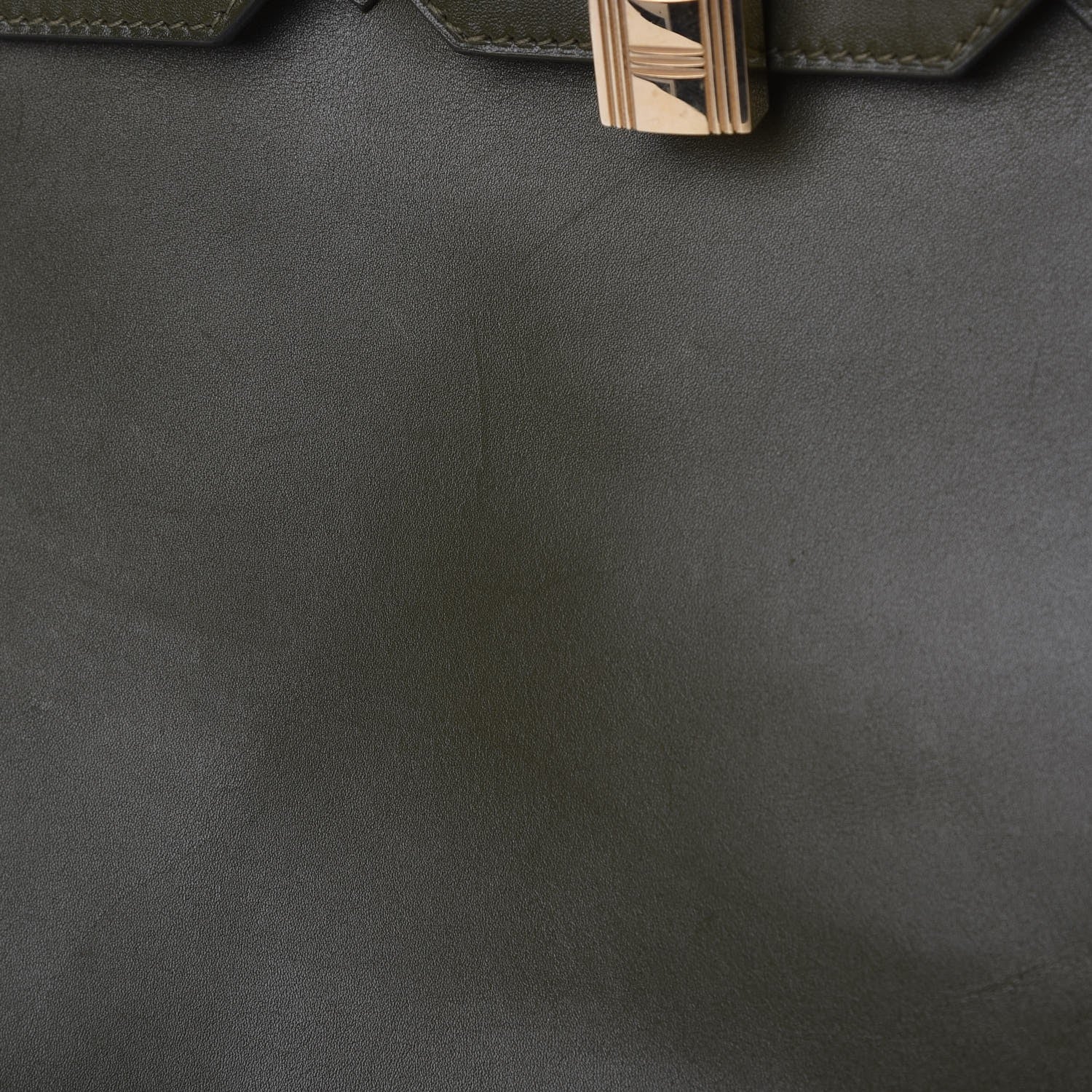 Hermes Tadelakt Ghillies Birkin 35 Olive 9 of 10