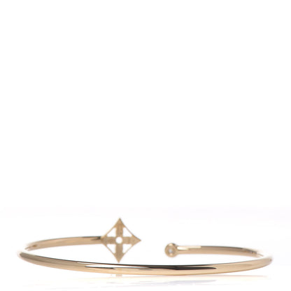 Louis Vuitton 18K Yellow Gold Diamond Pave Idylle Blossom Twist Bracelet 3 of 5