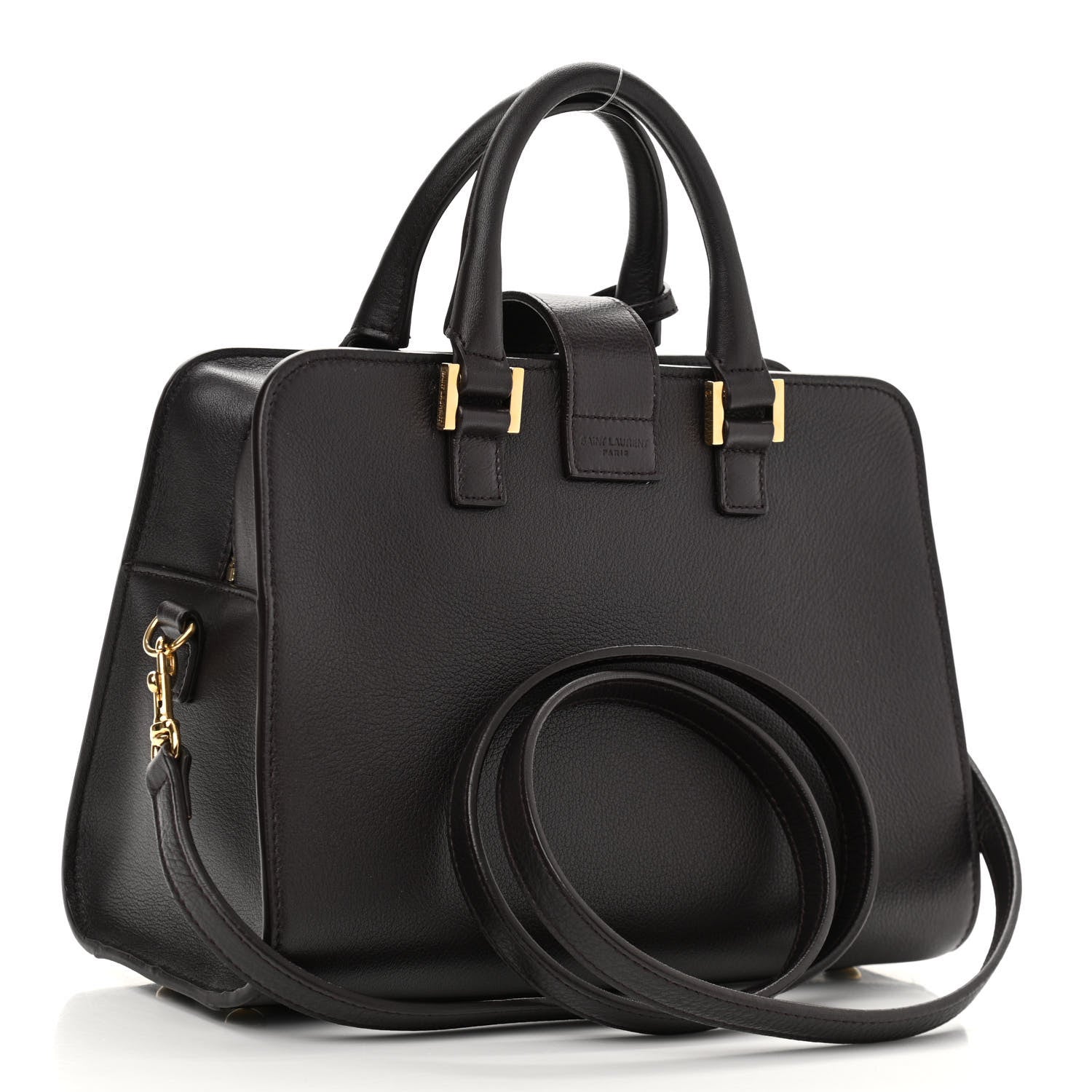 Saint Laurent Calfskin Monogram Baby Cabas Brown 3 of 10