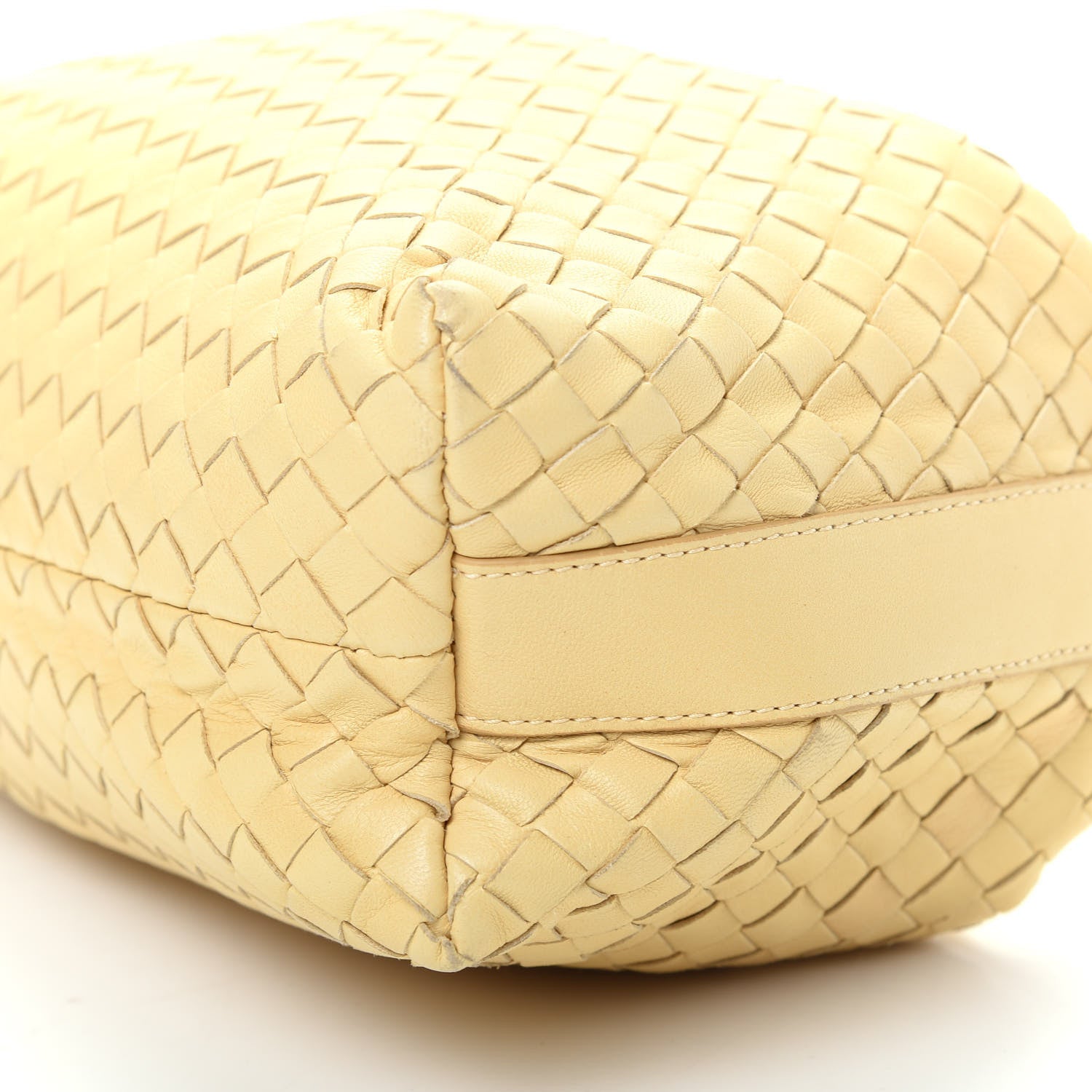 Bottega Veneta Nappa Intrecciato Large Cosmetic Case Banane 7 of 9