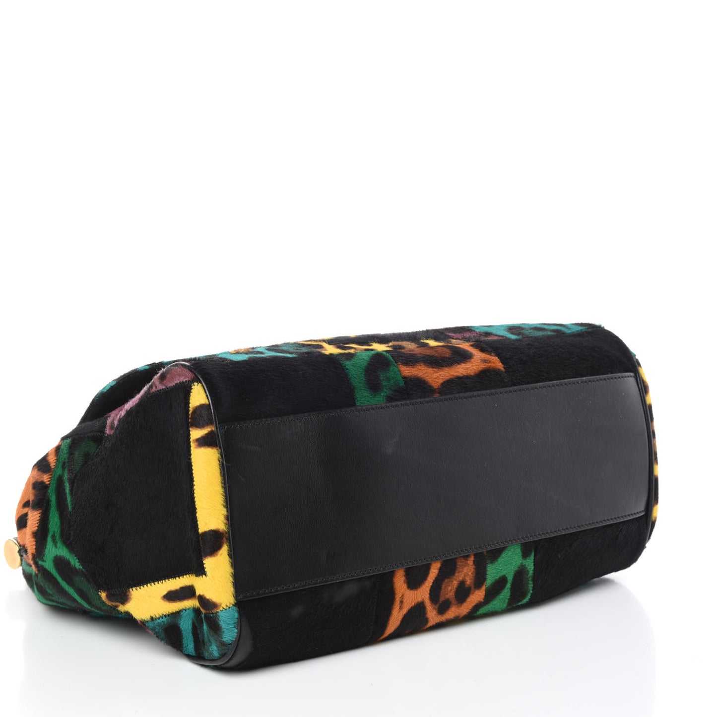 Calf Hair Leopard Print Patchwork Large Miss Sicily Shopper Tote Multicolor