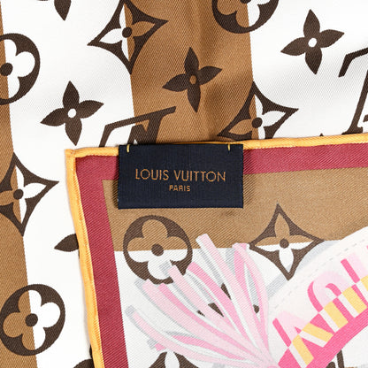 Louis Vuitton Silk Monogram Trunks And Bags Square Scarf Multicolor 4 of 4