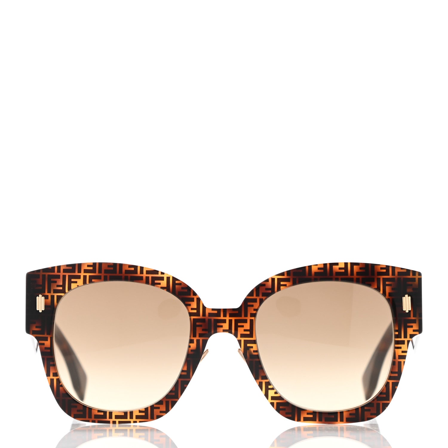 Fendi Acetate FF Sunglasses FF 0458/G/S Havana 2 of 8