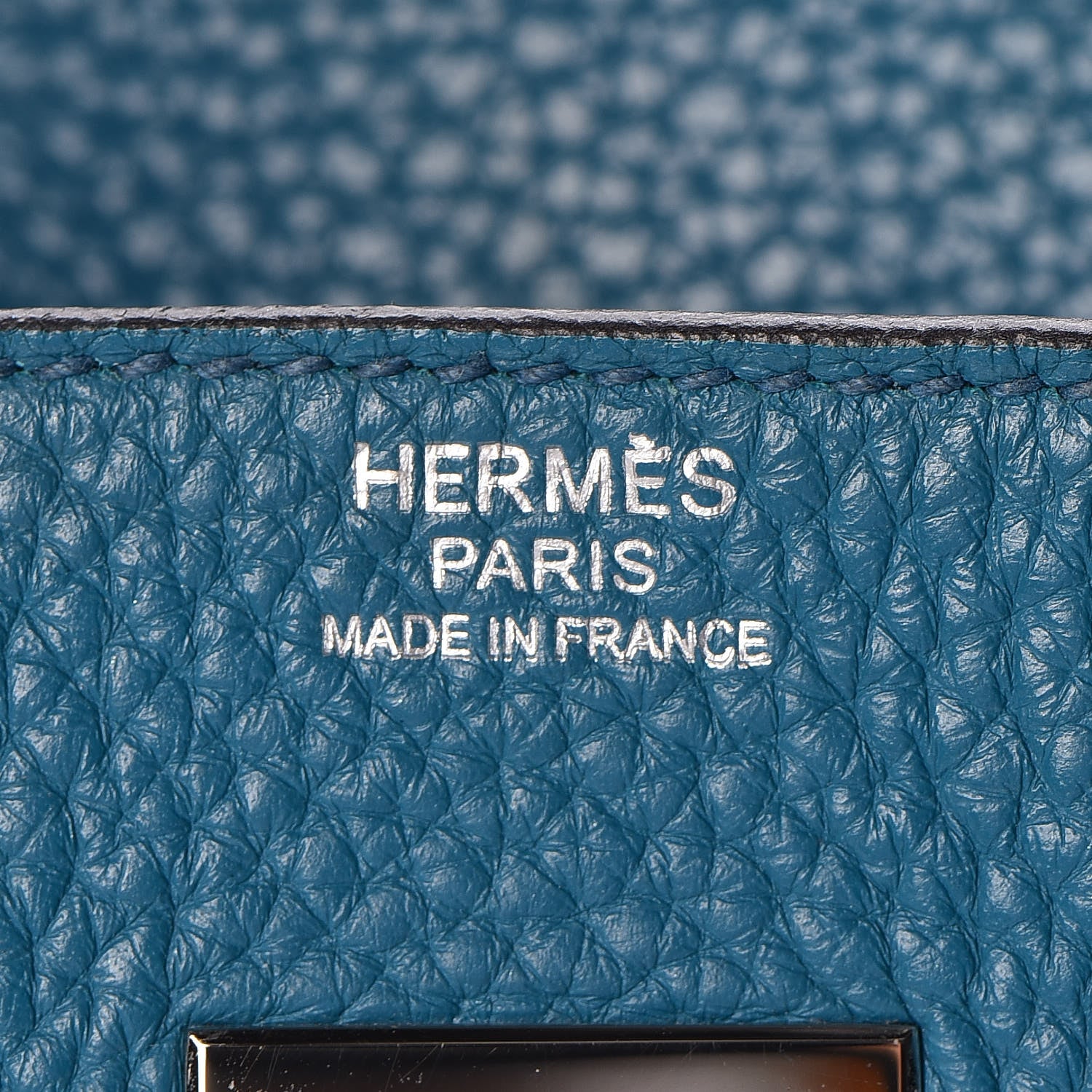 Hermes Taurillon Clemence Birkin 30 Bleu Izmir 10 of 34