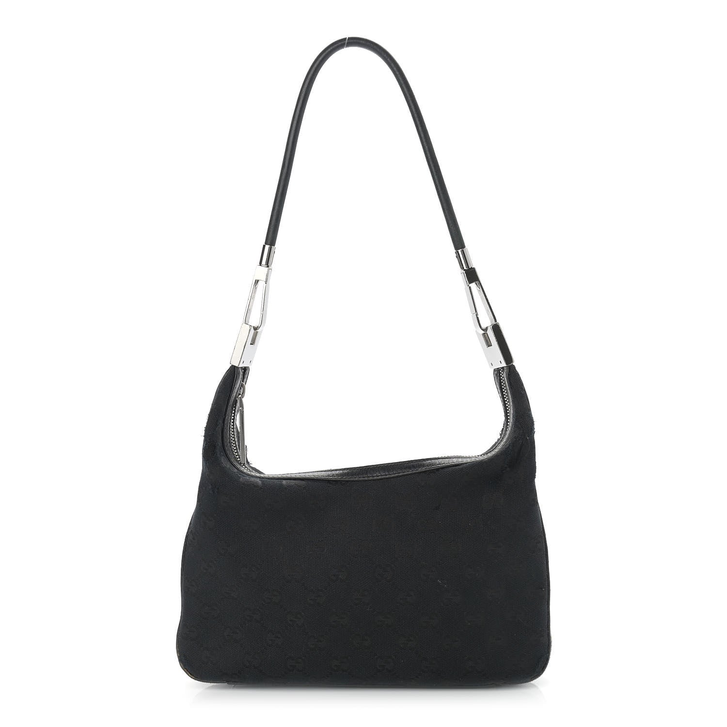 Gucci Monogram GG Clasp Hobo Black 1 of 21