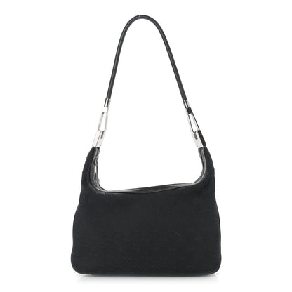 Gucci Monogram GG Clasp Hobo Black 1 of 21