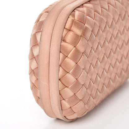 Bottega Veneta Satin Intrecciato Impero Knot Clutch Dahlia 11 of 12