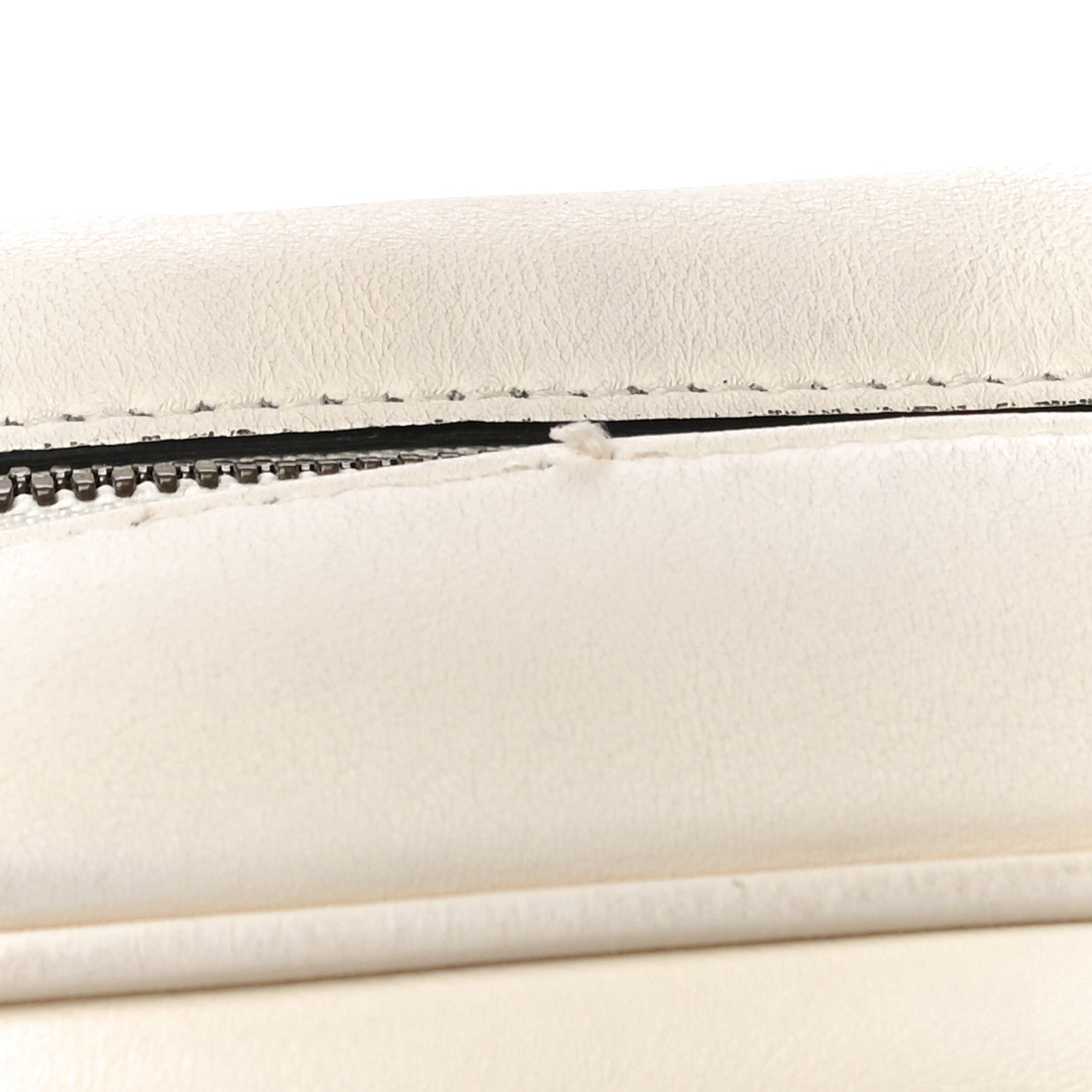 Gucci Calfskin Matelasse Medium GG Marmont Chain Shoulder Bag Mystic White 13 of 14