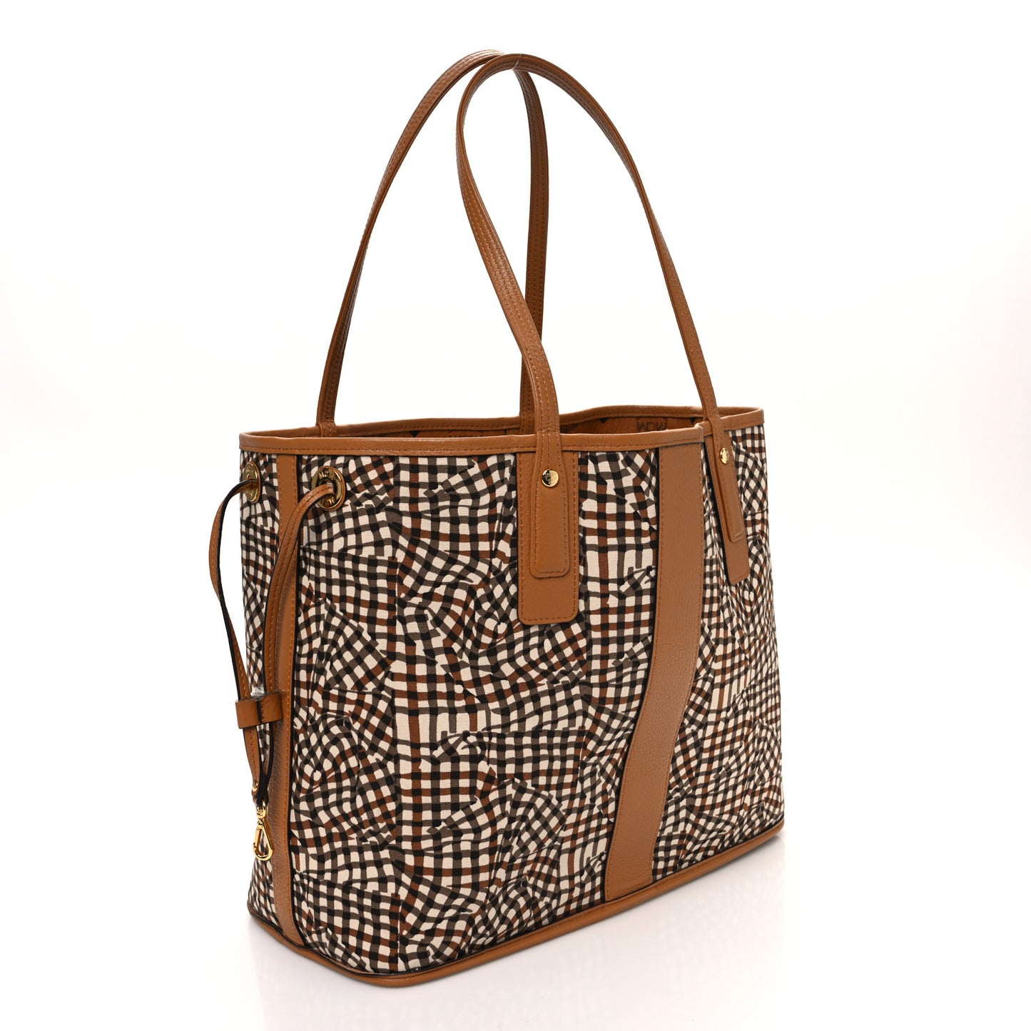 Visetos Medium Liz Reversible Shopper Tote Cognac