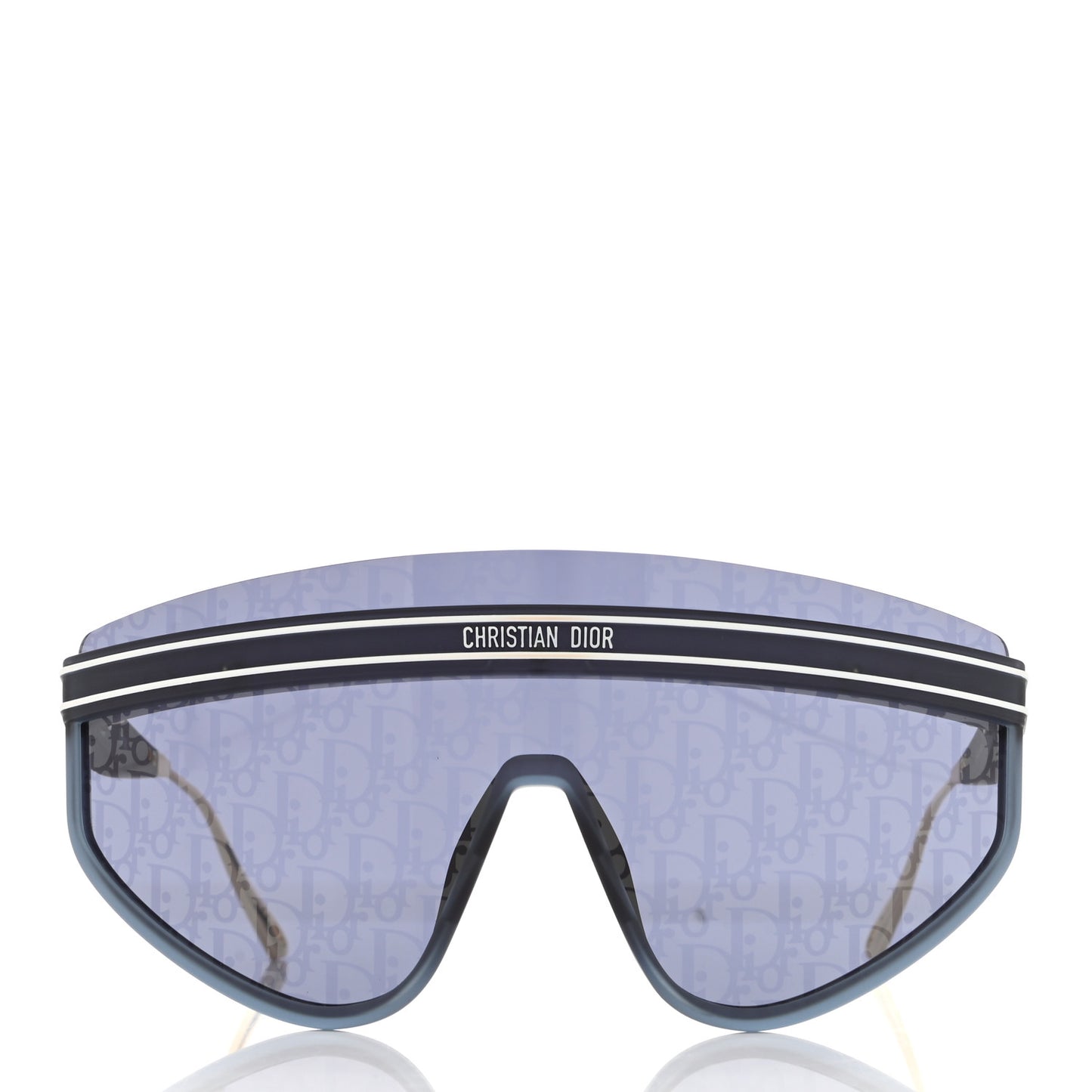 Oblique Mask DiorClub M2U Sunglasses Translucent Blue