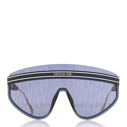 Christian Dior Oblique Mask DiorClub M2U Sunglasses Translucent Blue 2 of 7
