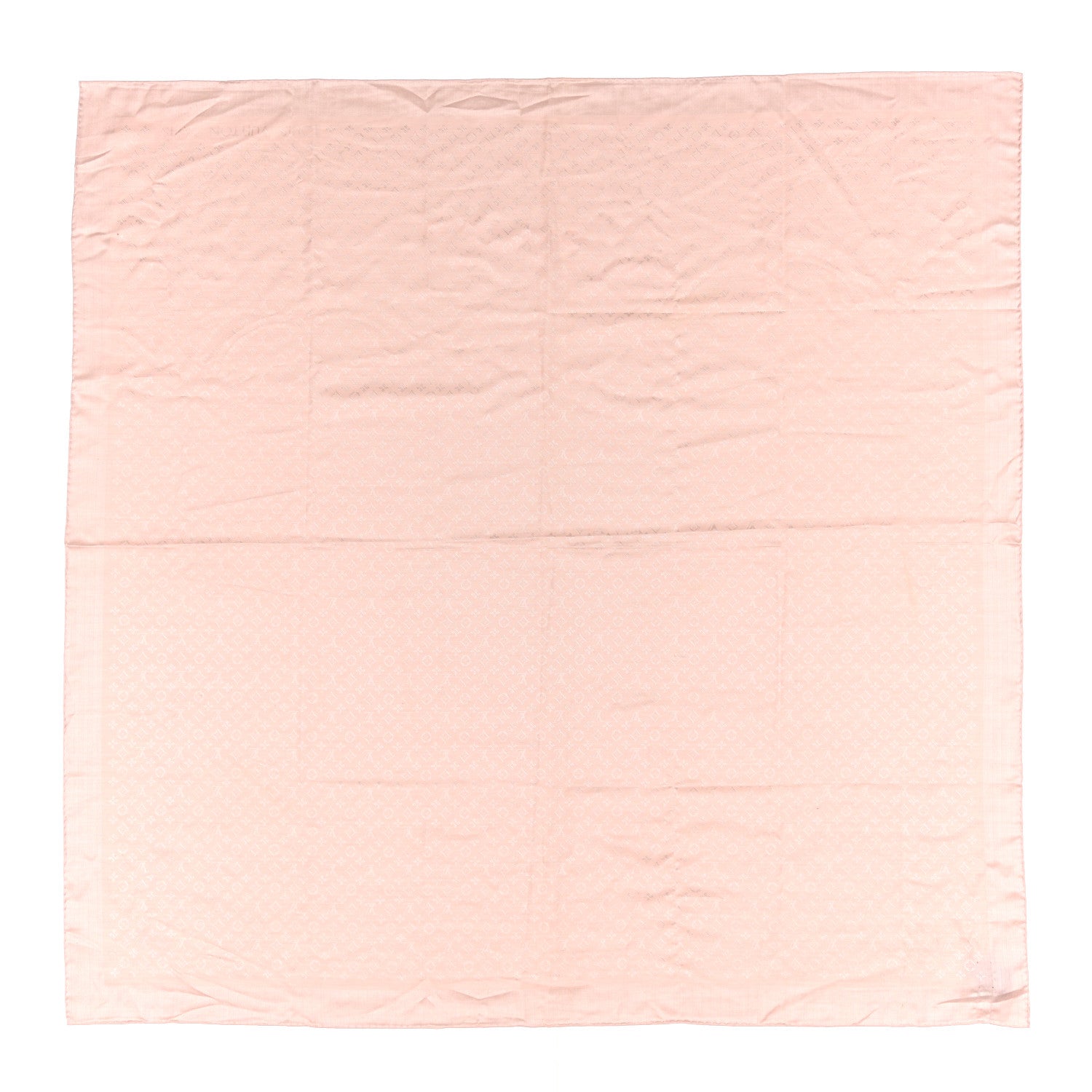 Louis Vuitton Wool Silk Monogram Evermore Shawl Rose Poudre 1 of 4