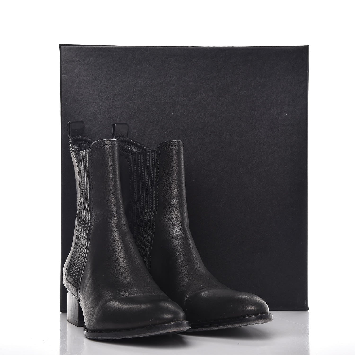 Alexander Wang Calfskin Anouk Mid Calf Boots 37 Black 13 of 13