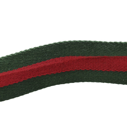 Gucci Nylon Calfskin Double G Web 40mm Belt 85 34 Green Red Dark Cocoa 8 of 8