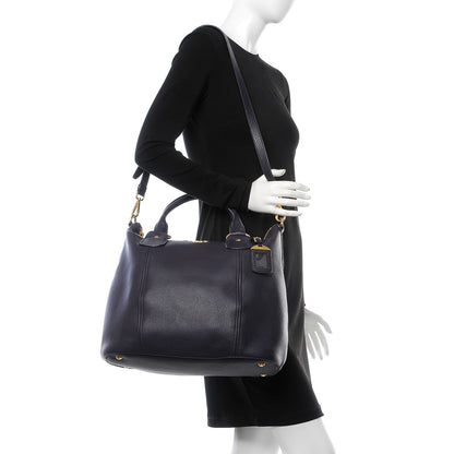 Prada Vitello Daino Tote Melanzana 2 of 8
