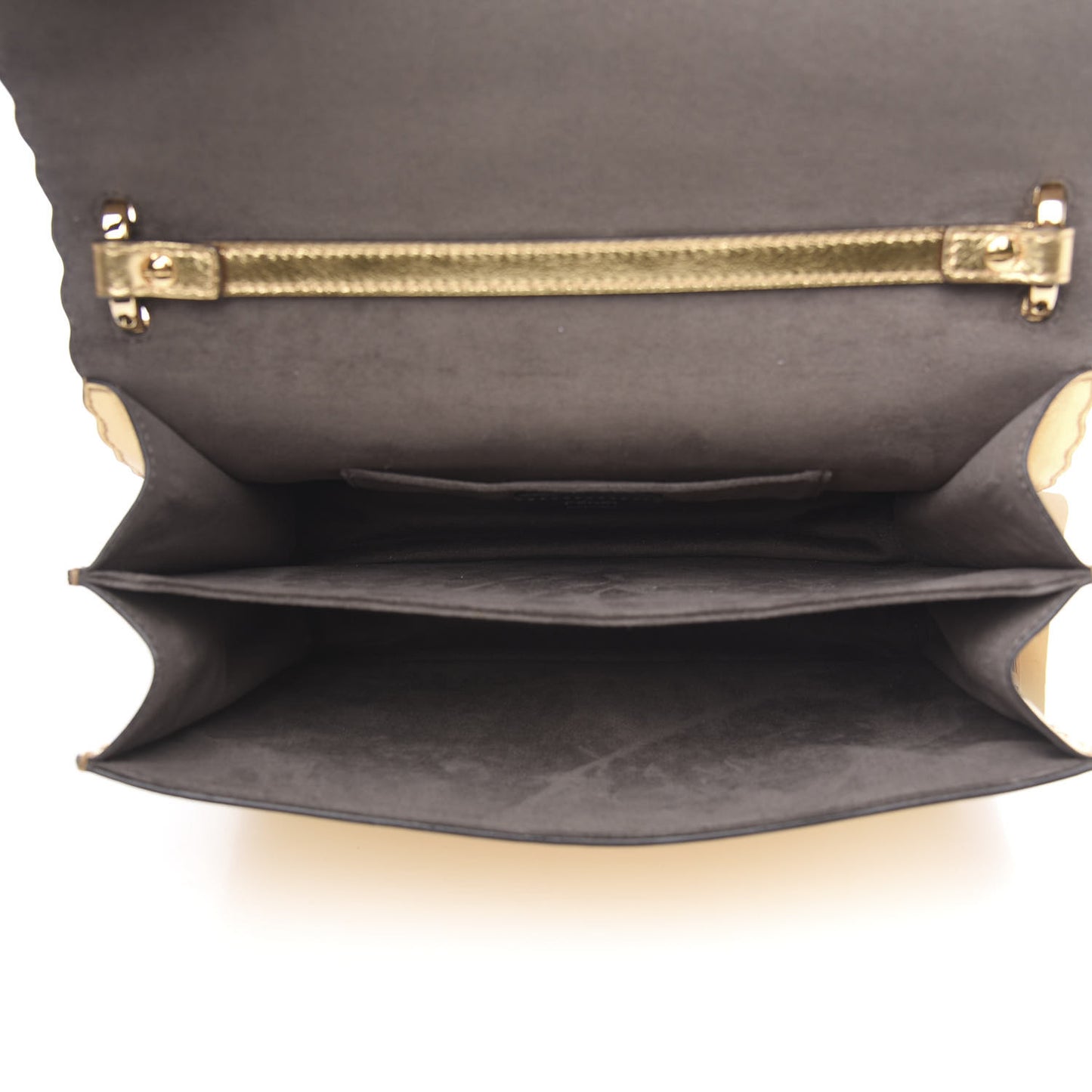 Metallic Calfskin Wonder Monster Kan I Shoulder Bag Gold