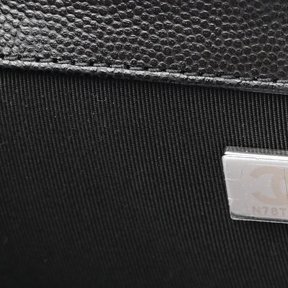 Chanel Caviar Quilted Medium Boy Flap Black 7 of 9