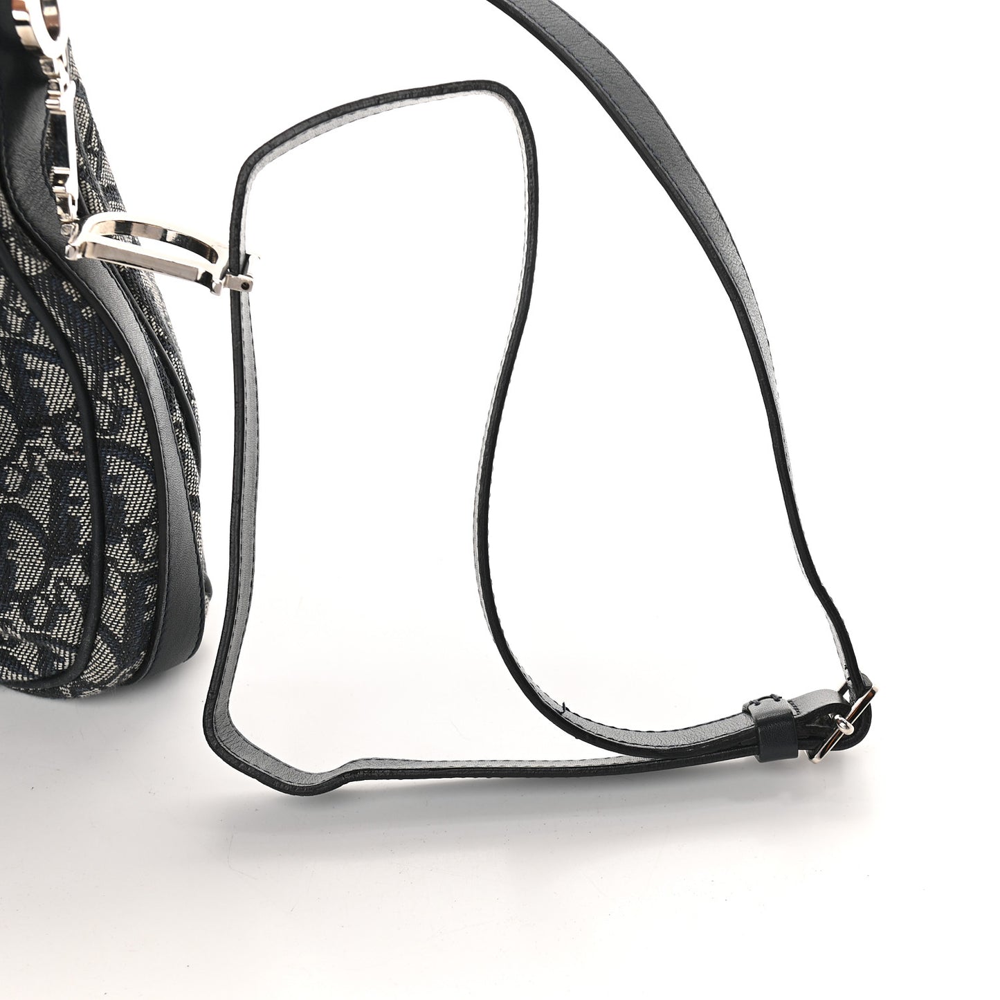 Monogram Flap Messenger Navy Blue