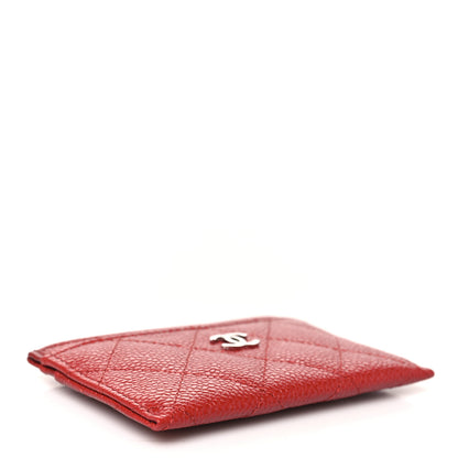 Chanel Caviar Quilted Card Holder Red 4 of 11