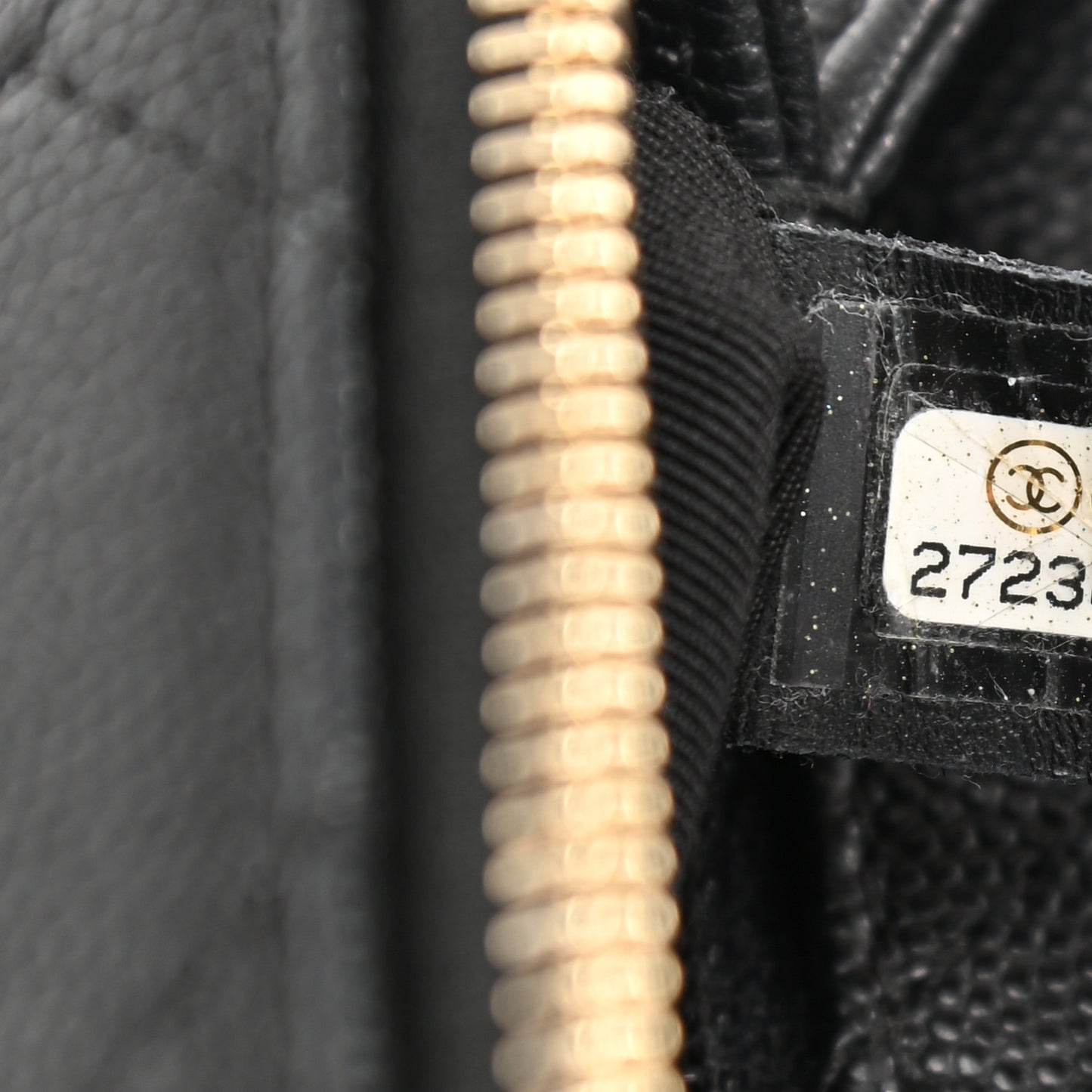 Lambskin Caviar Lovely Chains Flap Shoulder Bag Black