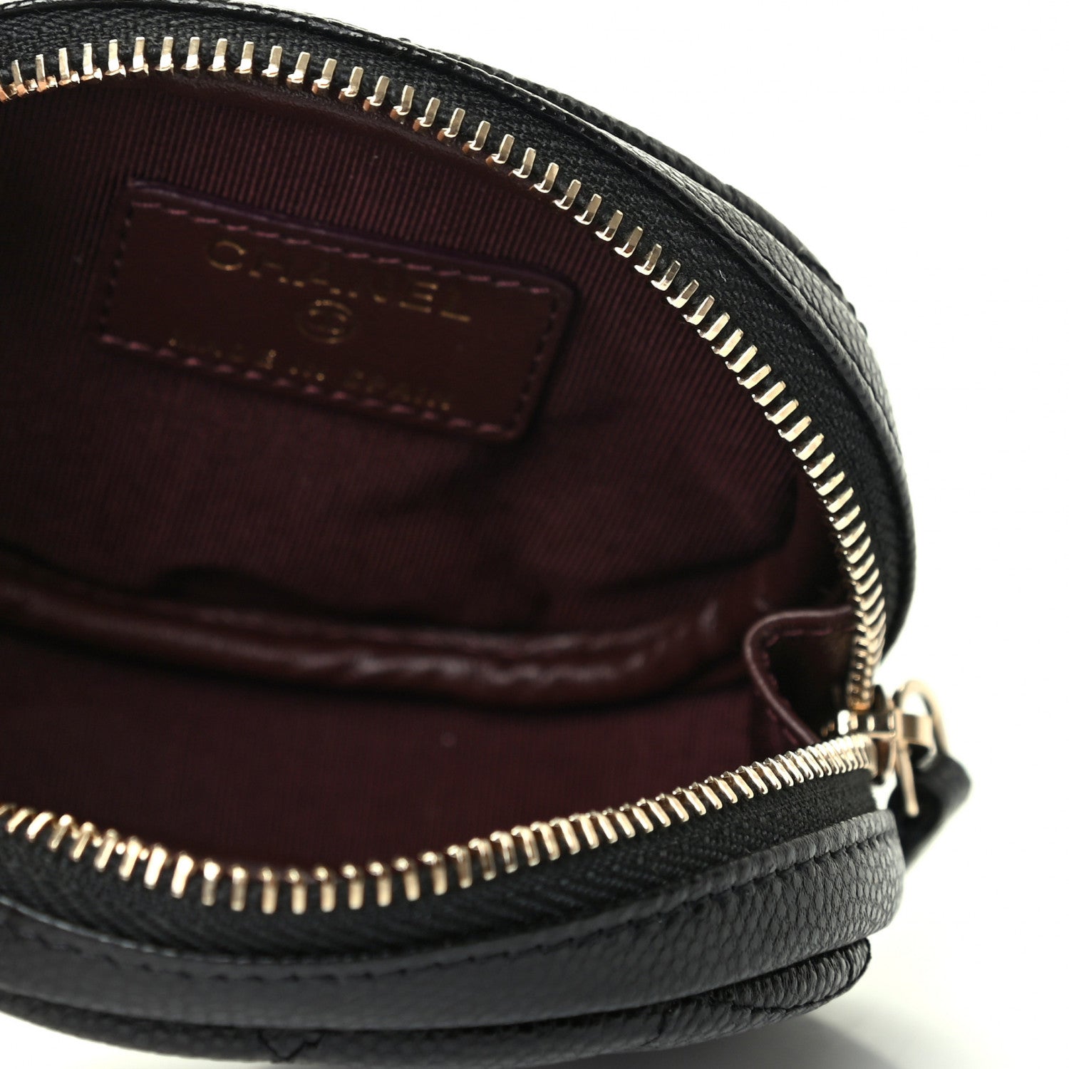 Chanel Caviar Quilted Zip Around Classic Coin Purse Black 4 of 4