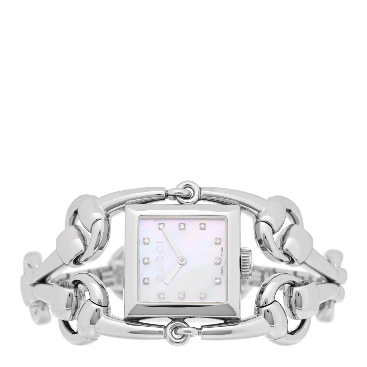 Stainless Steel Diamond Mother of Pearl 25mm Signoria Quartz Watch