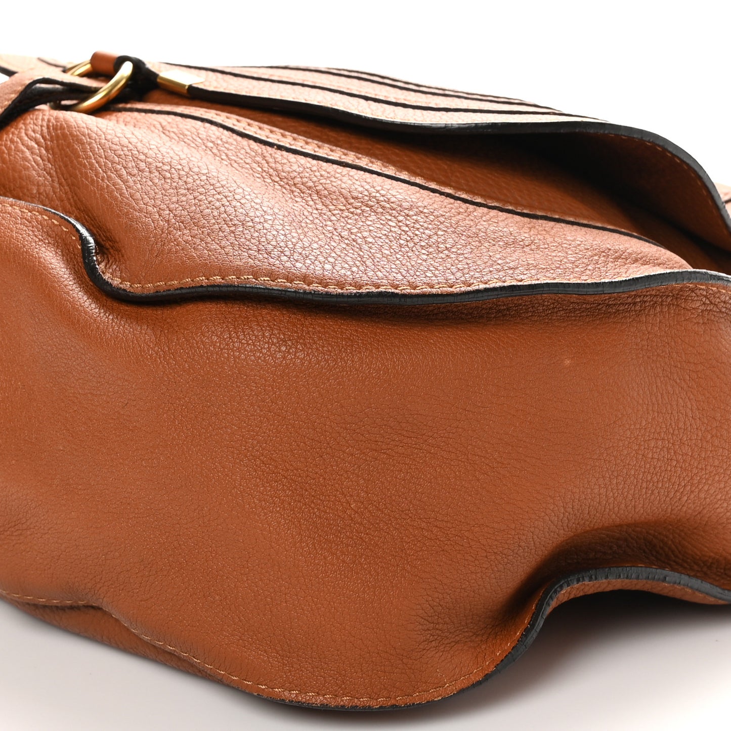 Calfskin Large Marcie Satchel Tan