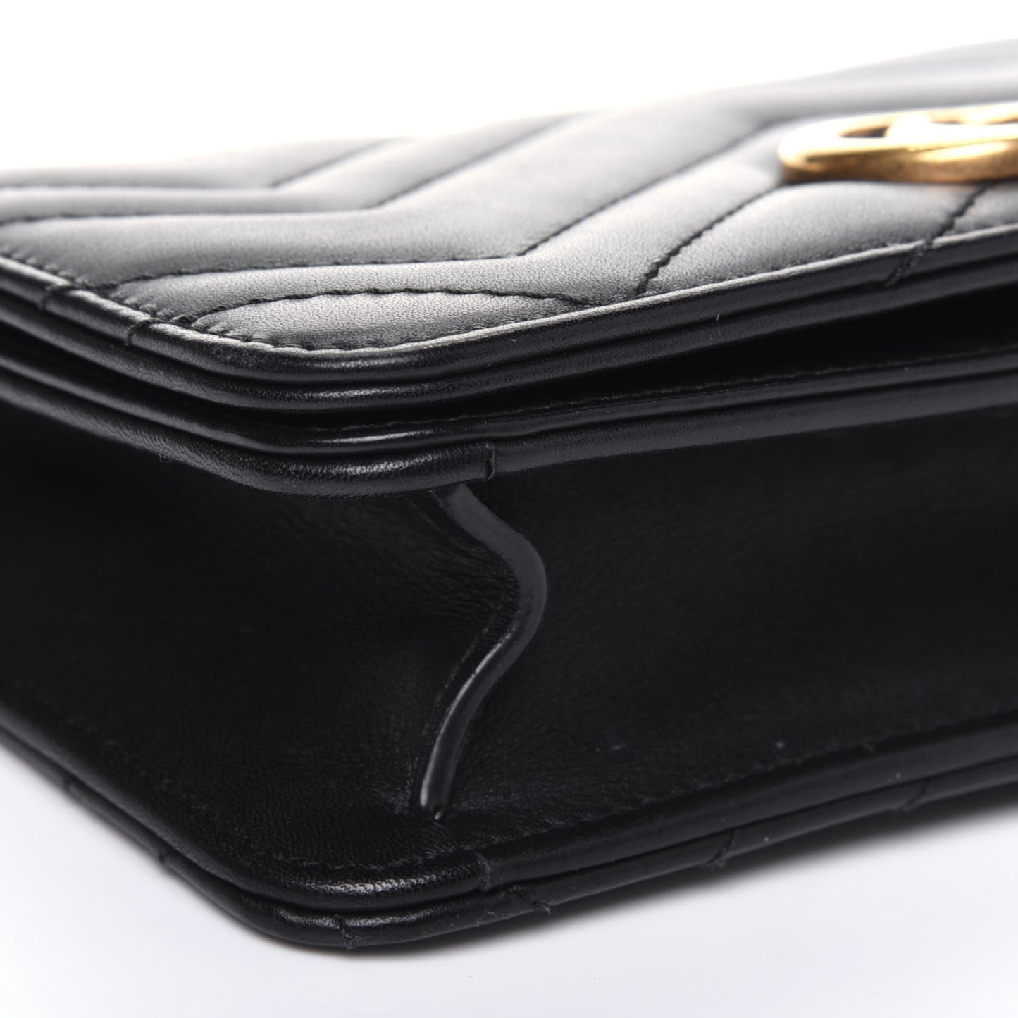 Calfskin Matelasse GG Marmont Mini Bag Black