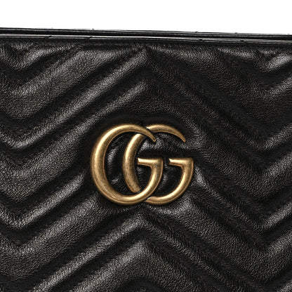 Gucci Vintage Calfskin Matelasse Medium GG Marmont Slim Tote Black 11 of 11