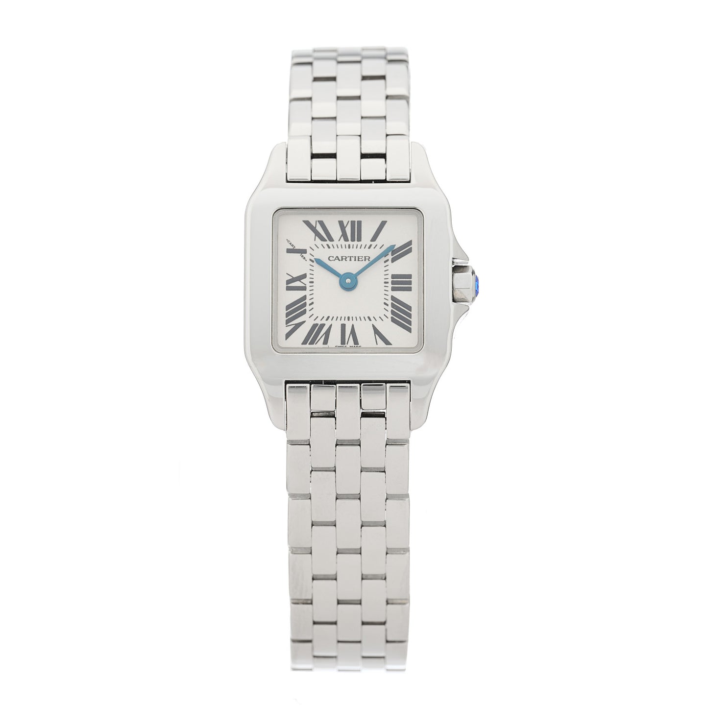 Stainless Steel 20mm Santos Demoiselle Quartz Watch