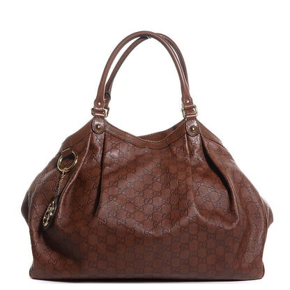 Gucci Guccissima Large Sukey Tote Brown 1 of 7