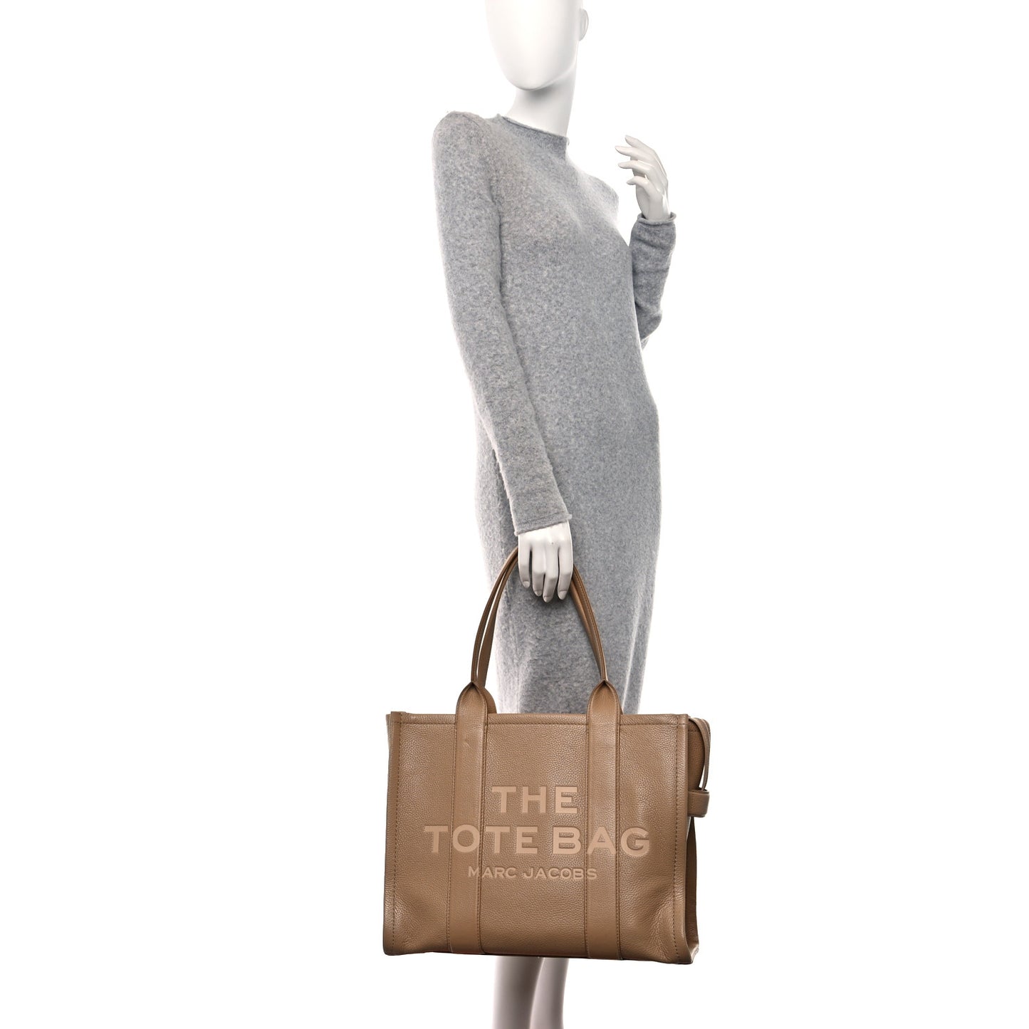 Grained Calfskin Large The Tote Bag Camel